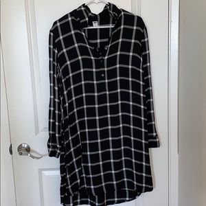 Plaid Long sleeve dress